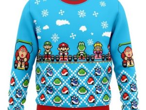 Mario Kart Ugly Christmas Sweater Holiday Gift - Image 1