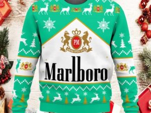 Marlboro Methol Ugly Christmas Sweater - Image 1