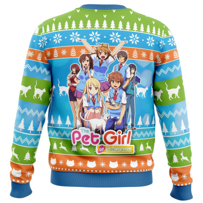 mashiro and friends the pet girl of sakurasou ugly christmas sweater 2 Mashiro And Friends The Pet Girl Of Sakurasou Ugly Christmas Sweater - Image 2