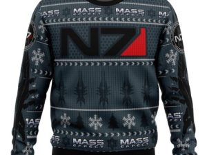 Mass Effect N7 Ugly Christmas Sweater - Image 1
