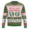 May All Your Christmases Bea White The Golden Girls Ugly Christmas Sweater - Image 1