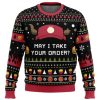 May I Take Your Order The Devil Is A Part Timer Ugly Christmas Sweater - Image 1