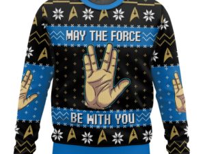 May The Spock Be With You St Ugly Christmas Sweater - Image 1