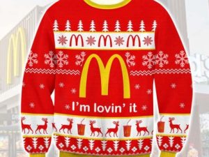 Mcdonalds Ugly Christmas Sweater Xmas Gift - Image 1