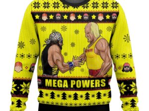 Mega Powers Macho Man And Hulk Hogan Ugly Christmas Sweater Holiday Gift Holiday Gift - Image 1