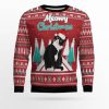 Meowy Ugly Christmas Sweater Holiday Gift - Image 1