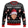 Merry Cagemas Nicolas Cage Ugly Christmas Sweater - Image 1