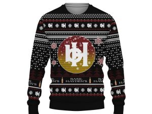 Merry Christmas 2022 Ugly Unisexl American Basil Hayden's , Hoodie, Sweatshirt-3D Sweatshirt - Image 1