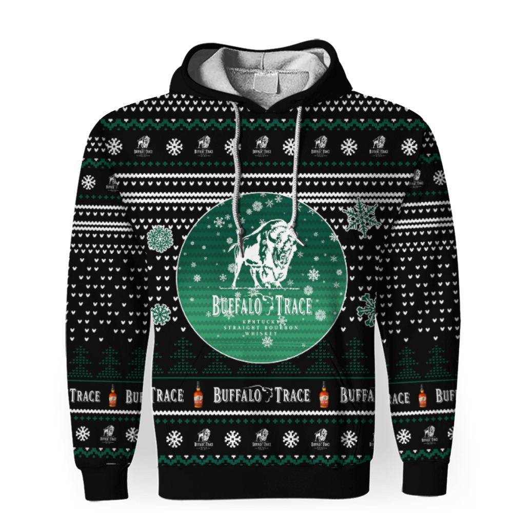 merry christmas 2022 ugly unisexl american buffalo trace hoodie sweatshirt 3d unisex hoodie 1 Merry Christmas 2022 Ugly Unisexl American Buffalo Trace , Hoodie, Sweatshirt-3D Unisex Hoodie - Image 1