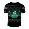 Merry Christmas 2022 Ugly Unisexl American Buffalo Trace , Hoodie, Sweatshirt-3D Unisex T-Shirt - Image 1