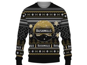 Merry Christmas 2022 Ugly Unisexl American Bushmills Irish , Hoodie, Sweatshirt-3D Sweatshirt - Image 1