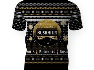 Merry Christmas 2022 Ugly Unisexl American Bushmills Irish , Hoodie, Sweatshirt-3D Unisex T-Shirt - Image 1