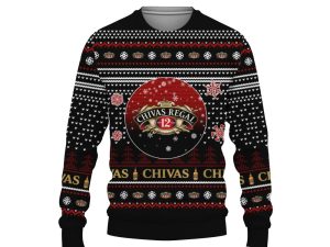 Merry Christmas 2022 Ugly Unisexl American Chivas Regal , Hoodie, Sweatshirt-3D Sweatshirt - Image 1