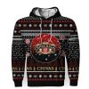 Merry Christmas 2022 Ugly Unisexl American Chivas Regal , Hoodie, Sweatshirt-3D Unisex Hoodie - Image 1