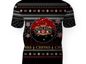 Merry Christmas 2022 Ugly Unisexl American Chivas Regal , Hoodie, Sweatshirt-3D Unisex T-Shirt - Image 1