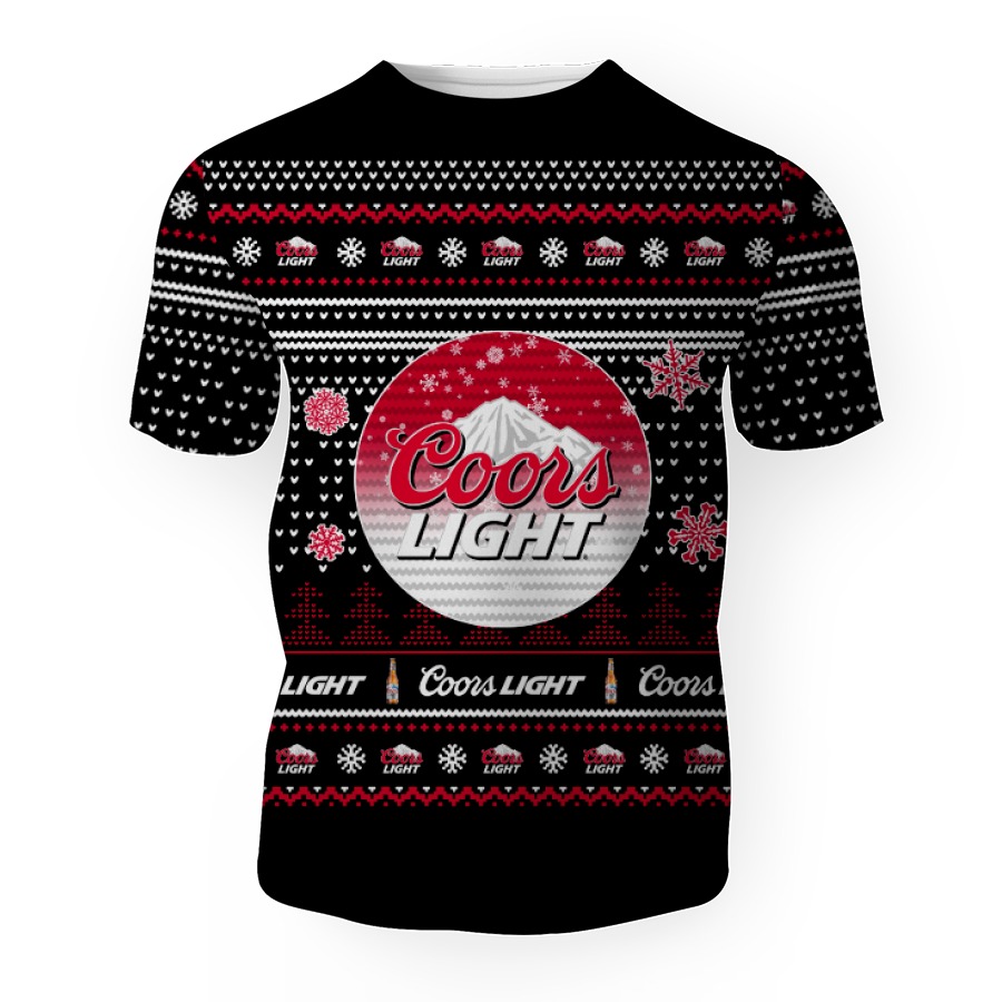 merry christmas 2022 ugly unisexl american coors light hoodie sweatshirt 3d unisex t shirt 1 Merry Christmas 2022 Ugly Unisexl American Coors Light , Hoodie, Sweatshirt-3D Unisex T-Shirt - Image 1
