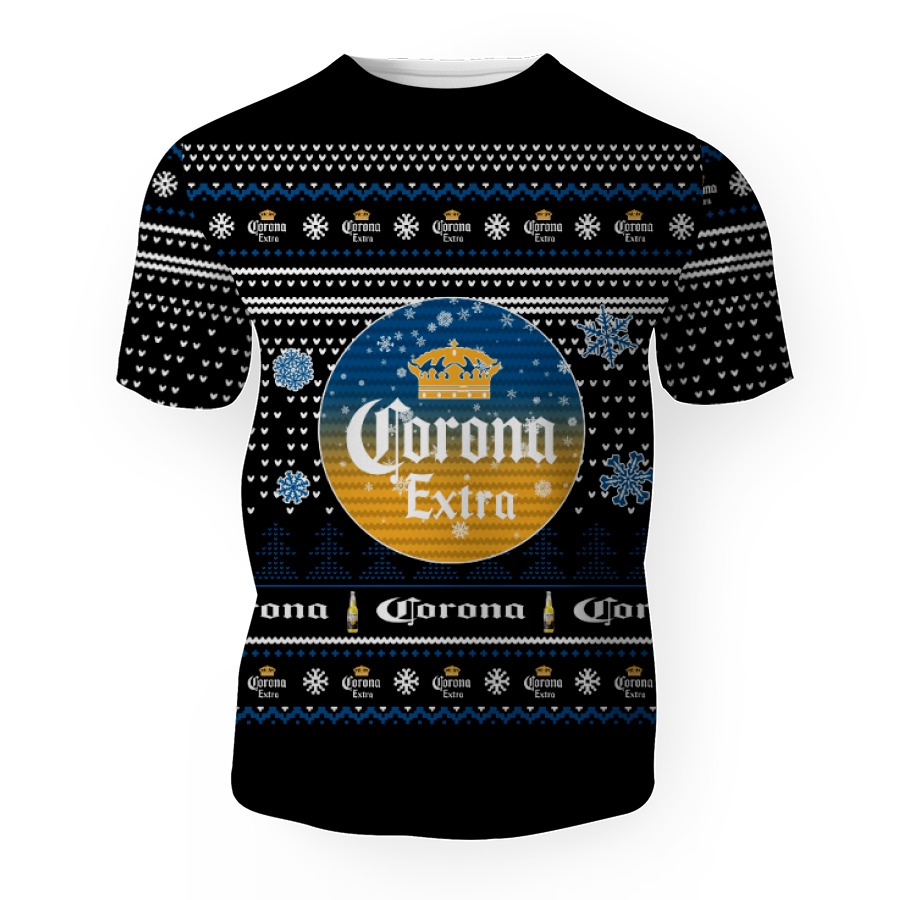 merry christmas 2022 ugly unisexl american corona extra hoodie sweatshirt 3d unisex t shirt 1 Merry Christmas 2022 Ugly Unisexl American Corona Extra , Hoodie, Sweatshirt-3D Unisex T-Shirt - Image 1