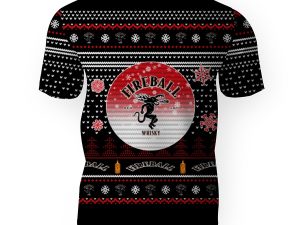 Merry Christmas 2022 Ugly Unisexl American Fireball , Hoodie, Sweatshirt-3D Unisex T-Shirt - Image 1