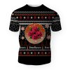Merry Christmas 2022 Ugly Unisexl American Four Roses , Hoodie, Sweatshirt-3D Unisex T-Shirt - Image 1