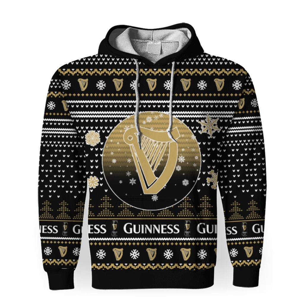 merry christmas 2022 ugly unisexl american guinness hoodie sweatshirt 3d unisex hoodie 1 Merry Christmas 2022 Ugly Unisexl American Guinness , Hoodie, Sweatshirt-3D Unisex Hoodie - Image 1