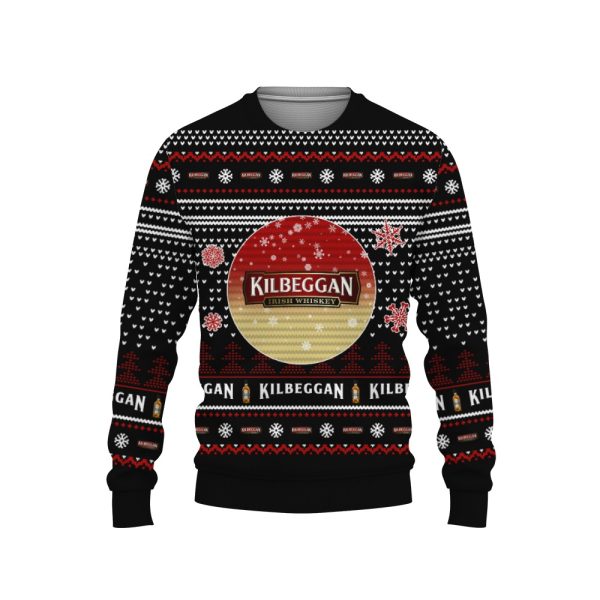 Merry Christmas 2022 Ugly Unisexl American Kilbeggan , Hoodie, Sweatshirt-3D Sweatshirt - Image 1