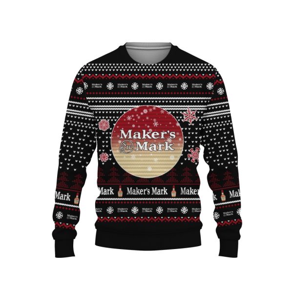 Merry Christmas 2022 Ugly Unisexl American Maker�s Mark , Hoodie, Sweatshirt-3D Sweatshirt - Image 1