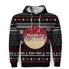Merry Christmas 2022 Ugly Unisexl American Maker�s Mark , Hoodie, Sweatshirt-3D Unisex Hoodie - Image 1