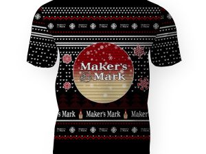 Merry Christmas 2022 Ugly Unisexl American Maker�s Mark , Hoodie, Sweatshirt-3D Unisex T-Shirt - Image 1