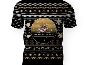 Merry Christmas 2022 Ugly Unisexl American Miller Genuine Draft , Hoodie, Sweatshirt-3D Unisex T-Shirt - Image 1