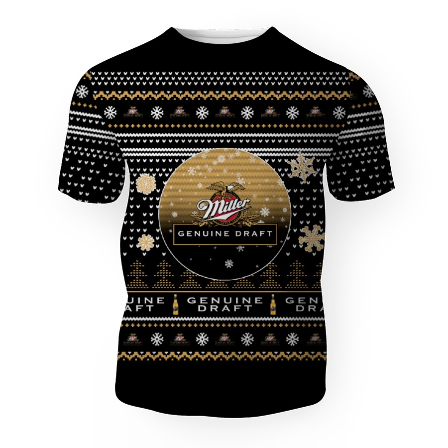merry christmas 2022 ugly unisexl american miller genuine draft hoodie sweatshirt 3d unisex t shirt 1 Merry Christmas 2022 Ugly Unisexl American Miller Genuine Draft , Hoodie, Sweatshirt-3D Unisex T-Shirt - Image 1
