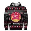 Merry Christmas 2022 Ugly Unisexl American Miller High Life , Hoodie, Sweatshirt-3D Unisex Hoodie - Image 1