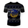 Merry Christmas 2022 Ugly Unisexl American Miller Lite , Hoodie, Sweatshirt-3D Unisex T-Shirt - Image 1