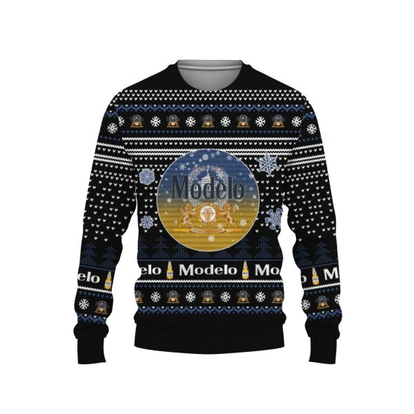 Merry Christmas 2022 Ugly Unisexl American Modelo , Hoodie, Sweatshirt-3D Sweatshirt - Image 1