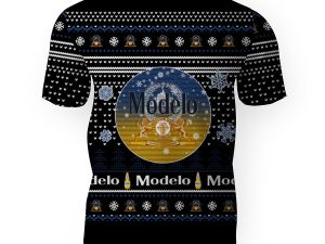Merry Christmas 2022 Ugly Unisexl American Modelo , Hoodie, Sweatshirt-3D Unisex T-Shirt - Image 1