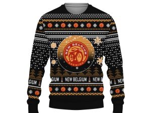 Merry Christmas 2022 Ugly Unisexl American New Belgium Brewing , Hoodie, Sweatshirt-3D Sweatshirt - Image 1
