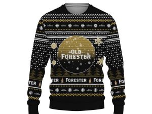 Merry Christmas 2022 Ugly Unisexl American Old Forester , Hoodie, Sweatshirt-3D Sweatshirt - Image 1