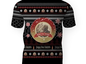 Merry Christmas 2022 Ugly Unisexl American Pappy Van Winkle , Hoodie, Sweatshirt-3D Unisex T-Shirt - Image 1