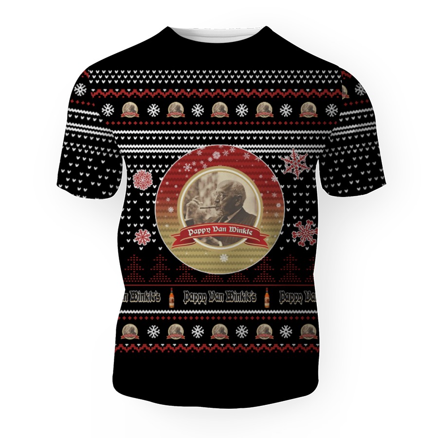 merry christmas 2022 ugly unisexl american pappy van winkle hoodie sweatshirt 3d unisex t shirt 1 Merry Christmas 2022 Ugly Unisexl American Pappy Van Winkle , Hoodie, Sweatshirt-3D Unisex T-Shirt - Image 1