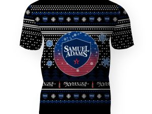 Merry Christmas 2022 Ugly Unisexl American Samuel Adams , Hoodie, Sweatshirt-3D Unisex T-Shirt - Image 1