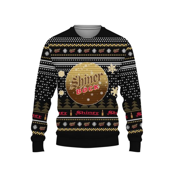 Merry Christmas 2022 Ugly Unisexl American Shiner Bock , Hoodie, Sweatshirt-3D Sweatshirt - Image 1