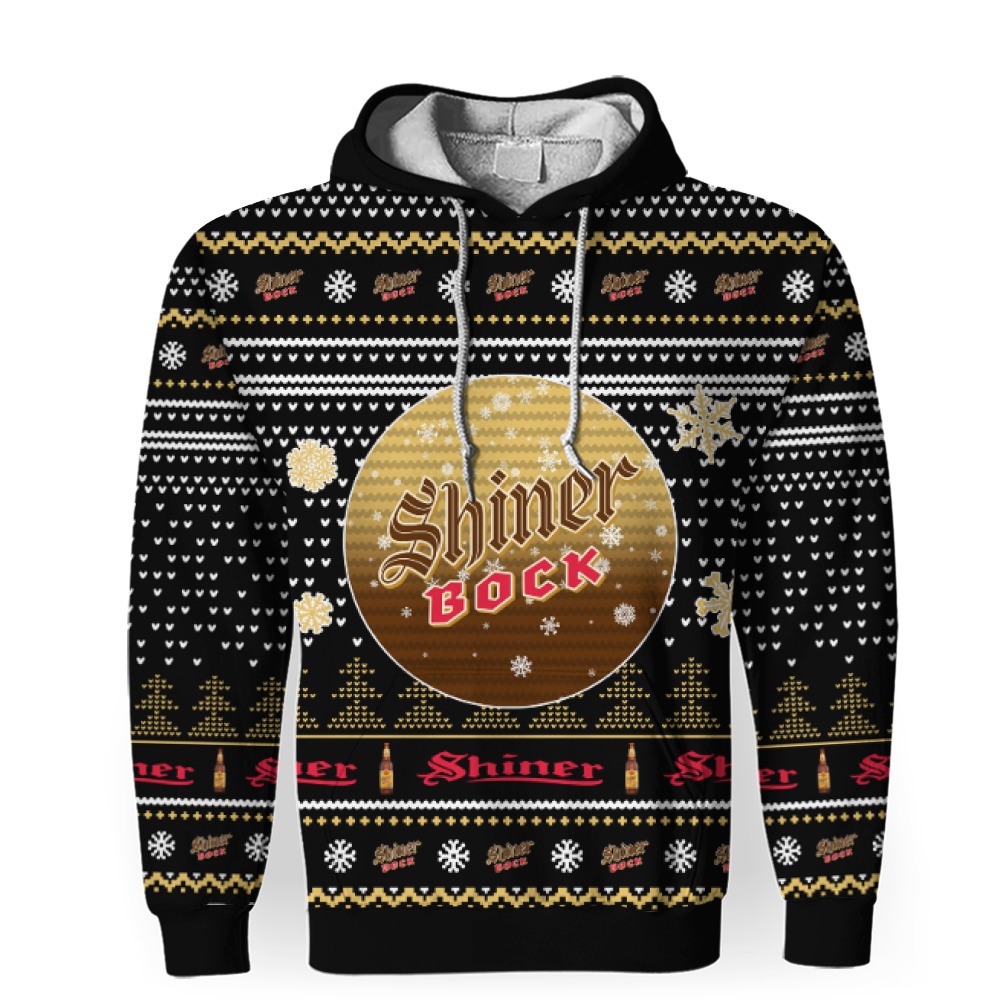 merry christmas 2022 ugly unisexl american shiner bock hoodie sweatshirt 3d unisex hoodie 1 Merry Christmas 2022 Ugly Unisexl American Shiner Bock , Hoodie, Sweatshirt-3D Unisex Hoodie - Image 1