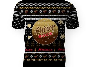 Merry Christmas 2022 Ugly Unisexl American Shiner Bock , Hoodie, Sweatshirt-3D Unisex T-Shirt - Image 1