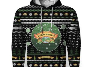 Merry Christmas 2022 Ugly Unisexl American Sierra Nevada , Hoodie, Sweatshirt-3D Unisex Hoodie - Image 1