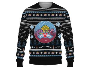 Merry Christmas 2022 Ugly Unisexl American Victory Golden Monkey , Hoodie, Sweatshirt-3D Sweatshirt - Image 1