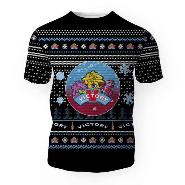 Merry Christmas 2022 Ugly Unisexl American Victory Golden Monkey , Hoodie, Sweatshirt-3D Unisex T-Shirt - Image 1