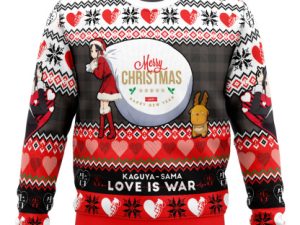 Merry Christmas And Happy New Year Kaguya Sama Love Is War Ugly Christmas Sweater - Image 1