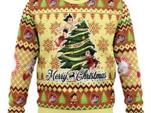 Merry Christmas Astro Boy Ugly Christmas Sweater - Image 1