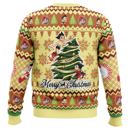 merry christmas astro boy ugly christmas sweater 2 Merry Christmas Astro Boy Ugly Christmas Sweater - Image 2