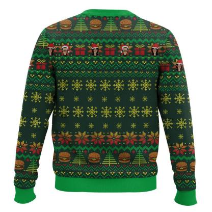 merry christmas bobs burgers ugly christmas sweater 2 Merry Christmas Bobs Burgers Ugly Christmas Sweater - Image 2