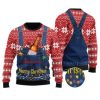 Merry Christmas Budweiser Ugly Christmas Sweater - Image 1